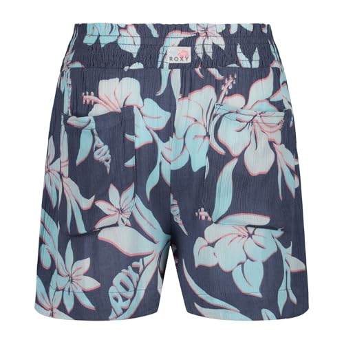 Image of Roxy Girls' Soleil Elastic Waist Shorts, Drawstring Closure, Soft & Comfortable Fit