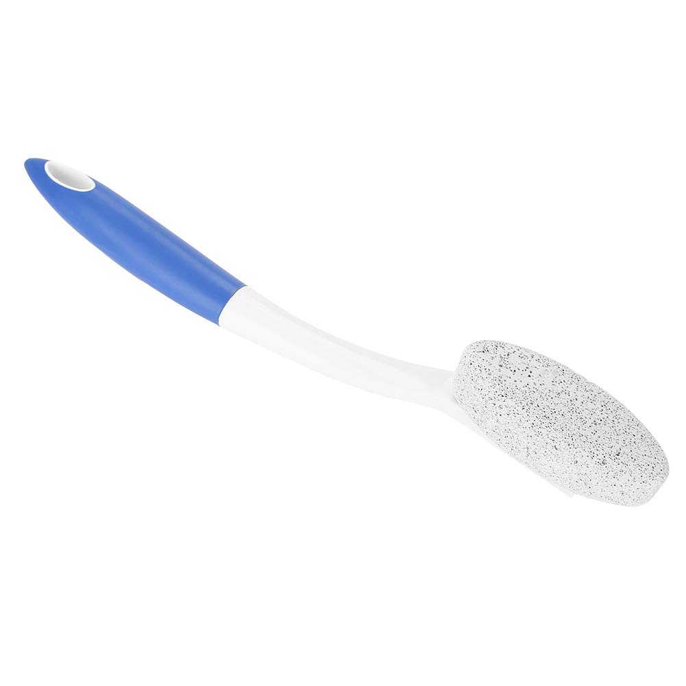Generic Foot Pumice Brush,Long Handle Remove Dead Skin Cutin Foot Brush with Scrubbing Pumice Stone Foot Massage Cleaner