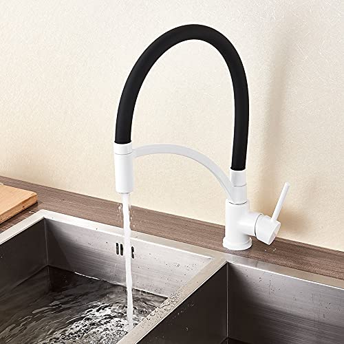 Robinet de cuisine rotatif flexible pour évier de bar et style farmhouse