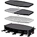 Produktbild Syntrox Germany Raclette Grill Wallis, 8 Personen, Glas-Keramik + heißer Stein, 4 Zusatzplatten, 1000 Watt