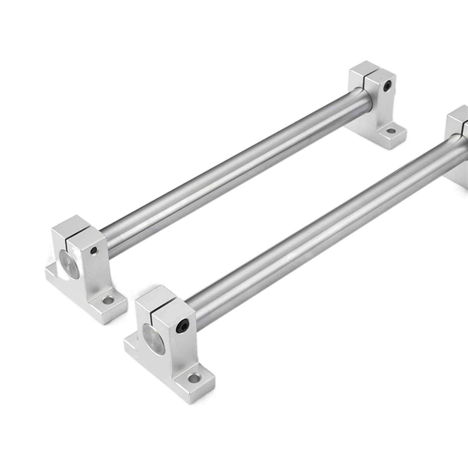 Lineaire rails, 2 stuks lineaire optische as, verchroomd, 6 mm, 8 mm
