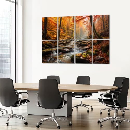 8 Pack Paneles Acústicos Artísticos de Absorción de Sonido Decorativos con Adhesivo para Estudios y Oficinas Tamaño 48"x32" miniatura 7
