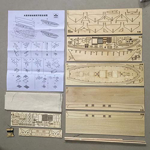 Holz Segelboot Schiff Kit Home DIY Modell Dekoration Boot Geschenke Spielzeug für Kinder – Bild 3