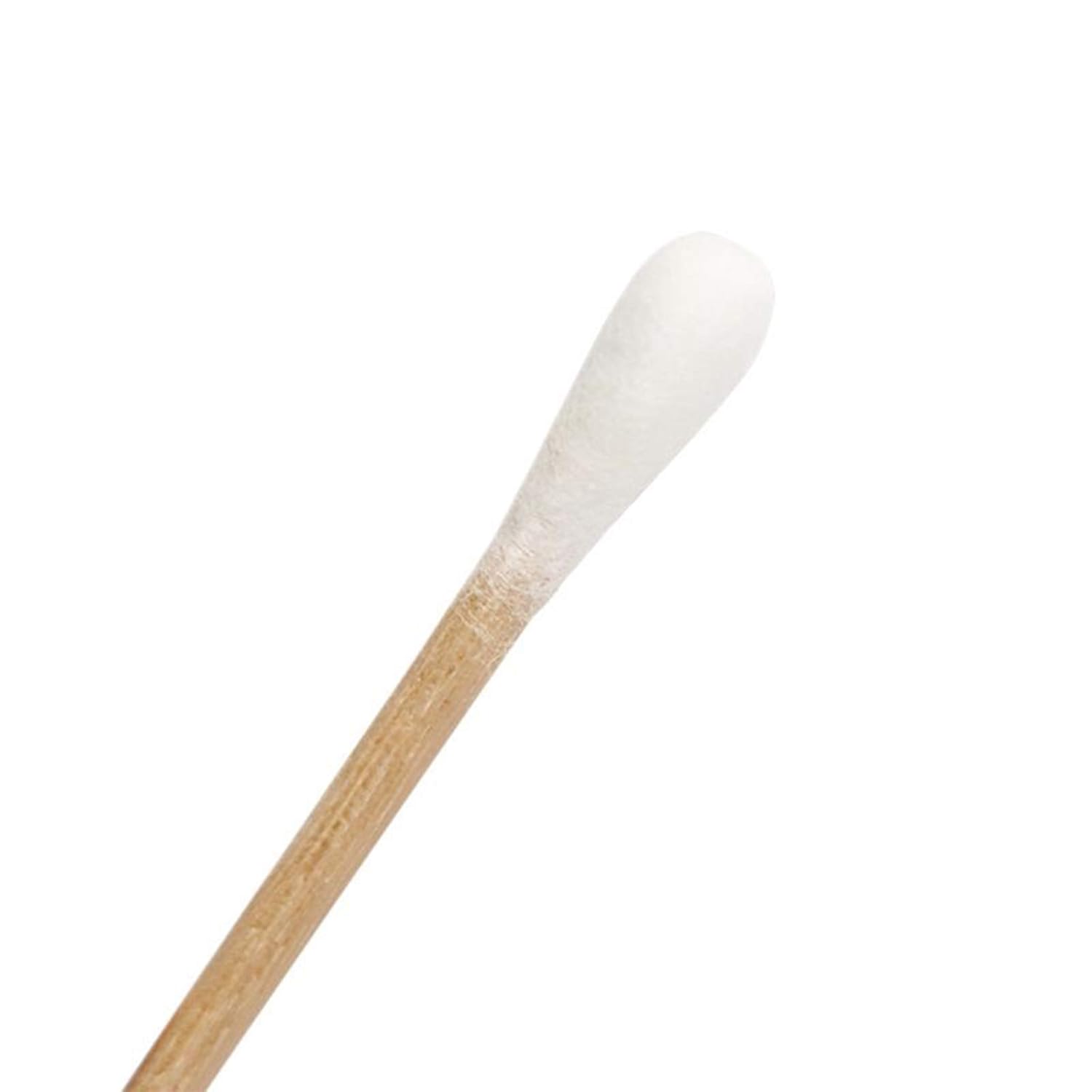 6" Cotton Tipped-Wood Applicators–100/200 Steriles Cotton-Tipped Applicators for Wound Makeup Skin Single-Head Stick