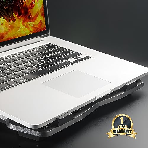 Geonix GXCLPB01 Laptop Cooling Stand with 125mm Fan, Silent Operation, LED Light, Supports up to 15.6 inch Laptops and Retractable Stand, 1 Year... - Image 6