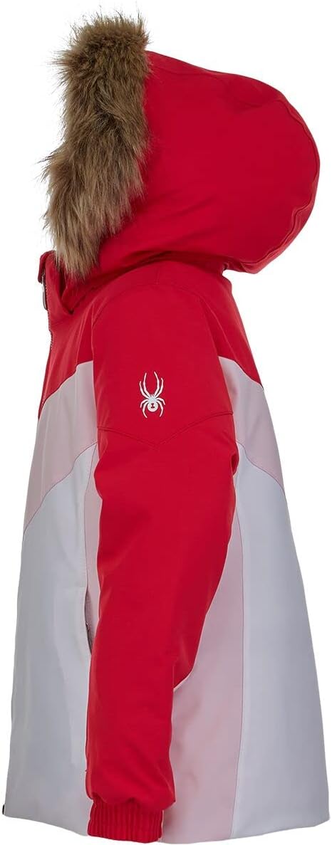 Spyder Girl's Lola Jacket (Toddler/Little Kids) White 4 Little Kids