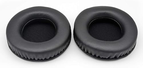 Miniatura 7 de 1 par de almohadillas de repuesto en color negro y blanco para los oídos, cojín de almohada compatible con auriculares SteelSeries Flux (Negro)