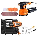 EnerTwist 1500W Variable Temperature Control Heat Gun and 2.4A Electric Orbital Sander/Polisher...
