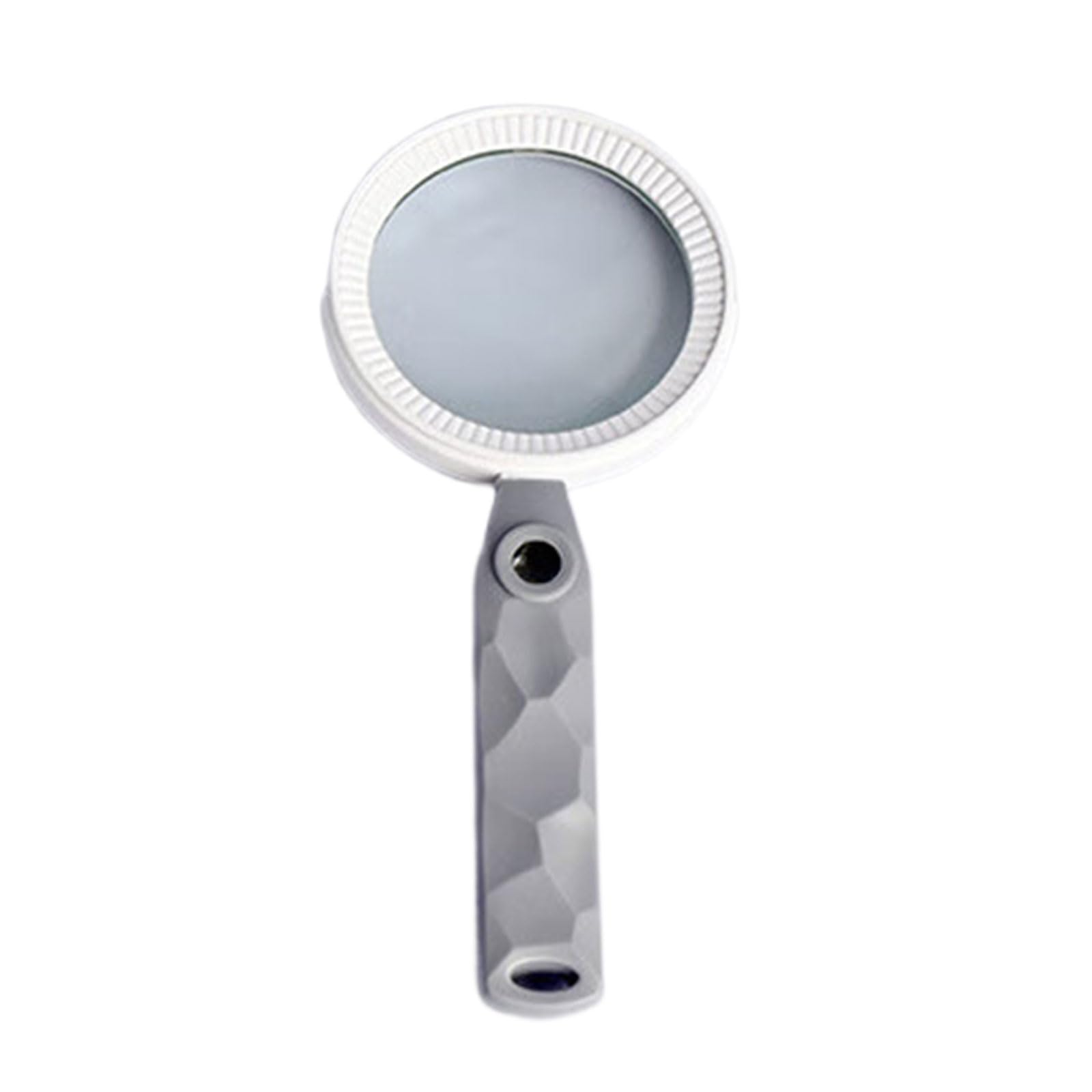Handheld Magnifier with High Magnification Glass Lenses Ergonomic Grip Magnifier for Reading Inspection Jewelry Anti Slip Grip