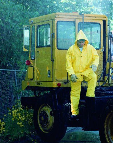 Image of MCR Safety 3003X2 Wizard PVC /Nylon 3-Peice Flame Resistant Suit, Yellow, 2X-Large