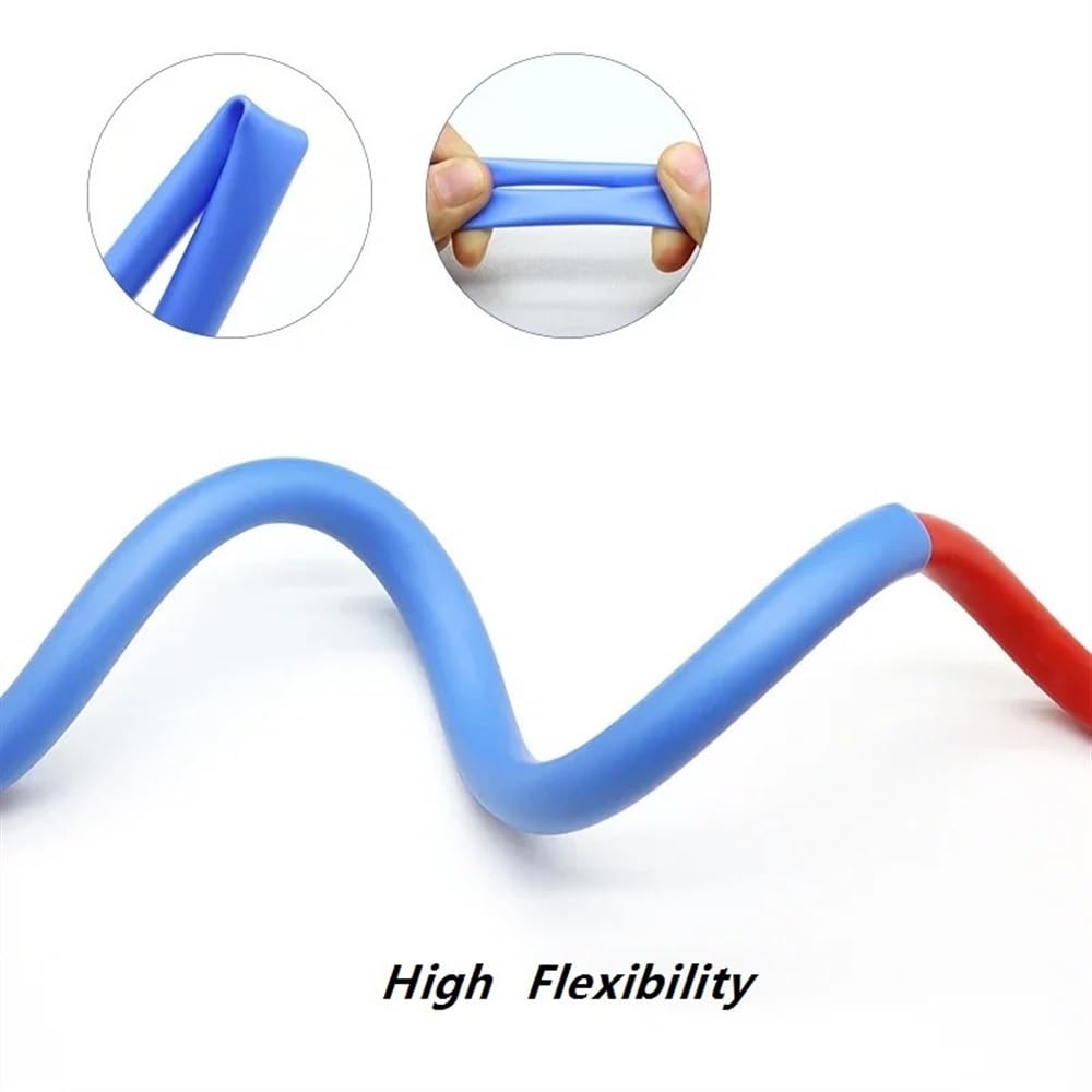 Tube thermorétractable en Silicone bleu 1.7:1, 1/3/5M, tube thermorétractable électrique 2500V, manchon de câble Flexible 0.8mm 3.5mm 10mm 15mm(20MM*3 METERS)