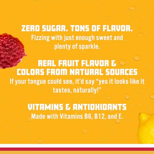 Image of Sparkling Ice, Raspberry Lemonade Sparkling Water, Zero Sugar Flavored Water, with Vitamins and Antioxidants, Low Calorie Beverage, 17 fl oz Bottles (Pack of 12)