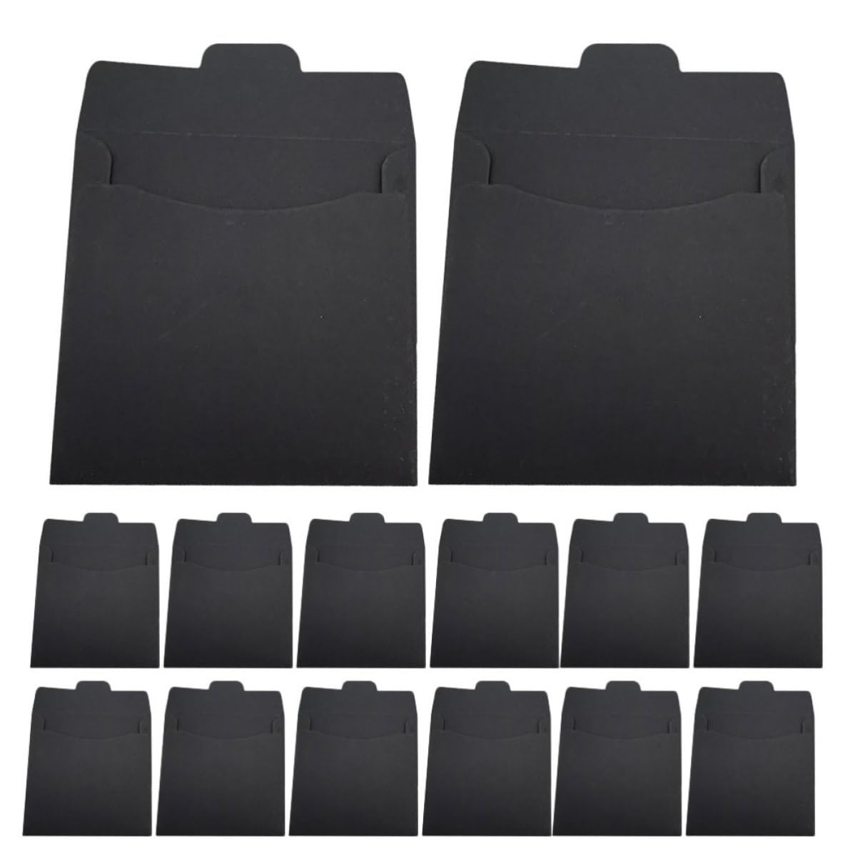 Sobres de papel kraft negro VICASKY para organizar y transportar tus discos con estilo minimalista