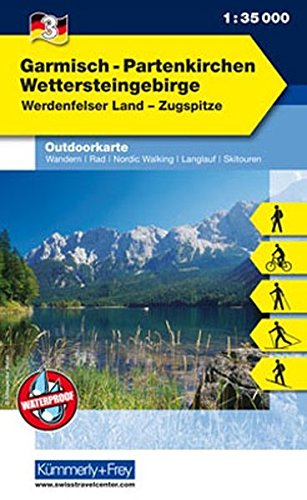 Outdoorkarte 03. Garmisch-Partenkirchen 1 : 35.000: Wettersteingebirge (Kümmerly+Frey Outdoorkarten Outdoorkarte 03. Garmisch-Partenkirchen 1 : 35.000: Wettersteingebirge (Kümmerly+Frey Outdoorkarten