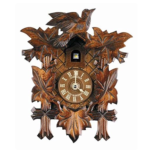 Quartz Cuckoo Clock 5-Leaves, Bird, no Cuckoo Call