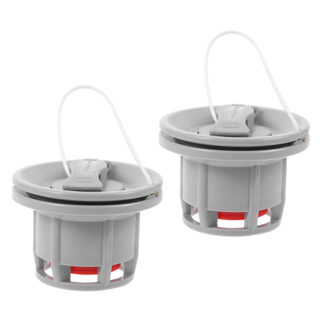 BESPORTBLE Valvola per Gommone Valvole Ad Alta Pressione Scarico dei Tappi per Kayak Adattatore per Kayak Gonfiabile Valvola della Barca Ad Alta Pressione Vedere Grey