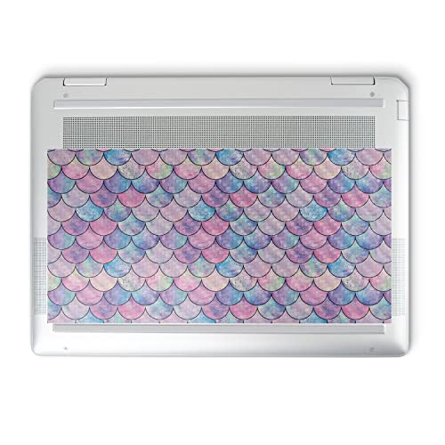 Image of MightySkins Carbon Fiber Skin Compatible with HP Spectre x360 14 inch (2022) Full Wrap Kit - Mermaid Scales | Protective Durable Textured Carbon Fiber Finish | Easy to Apply | Made in The USA