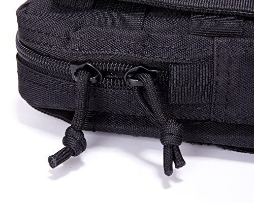 Tactical Molle Pouch, Ginsco Universal Edc Pouch Belt Bag Waist Pack Phone Holster Pocket Military Molle Pouches Utility Gadget Pouch For Outdoor Sport Black #TOP4