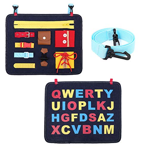 upain Busy Board para Niños Tablero de Actividades para Bebe Juguetes de Bebé Aprende a Vestir Montessori Juguetes Educativos de Habilidades Básicas para Edades 2 3 4 5