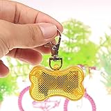 SZFRYEU Hunde Zubehör Auf Rechnung Spotlight Night Dog Indicator Cats Lights Water Light and Water Pet Running Pendant Proof Dogs Proof Pet Supplies Hunde Packtasche (Yellow, One Size)