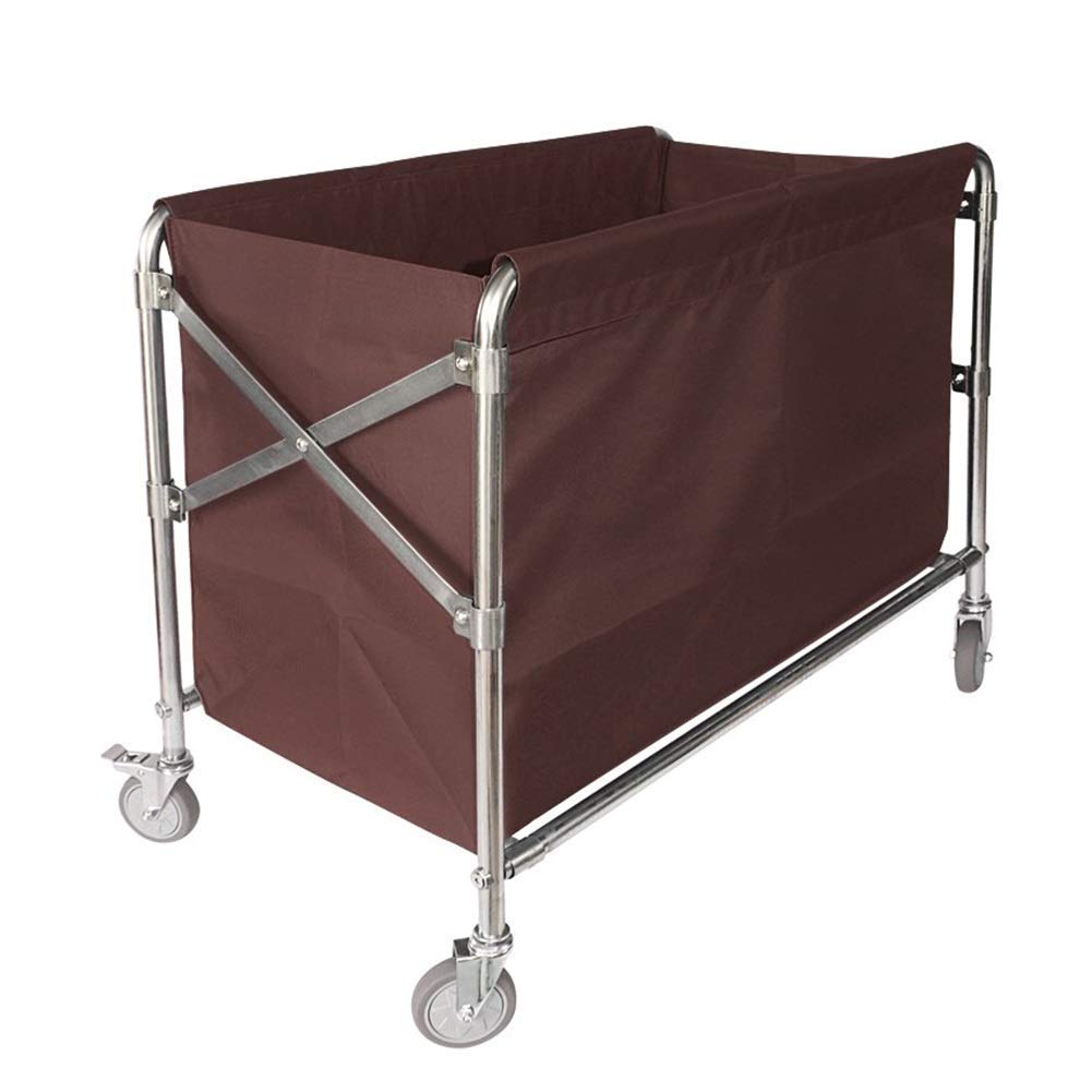 Carrelli portaoggetti mobili, carrelli mobili da Cucina, carrelli per saloni di Bellezza Resistenti con Rivestimento Mobile, Carrello per Lavanderia con rotelle per camer