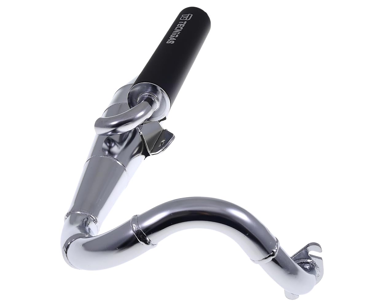 TECNIGAS Auspuff Next-R Chrom kompatibel mit PEUGEOT Speedfight 2 50 AC / LC Typ:S1, Speedfight 2 50 LC 307 WRC (Euro 2) Typ:S