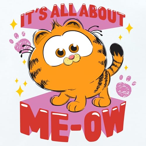 Garfield Shirt | Cat Tshirt | Novelty Girls Top | Girls T Shirts | White 72