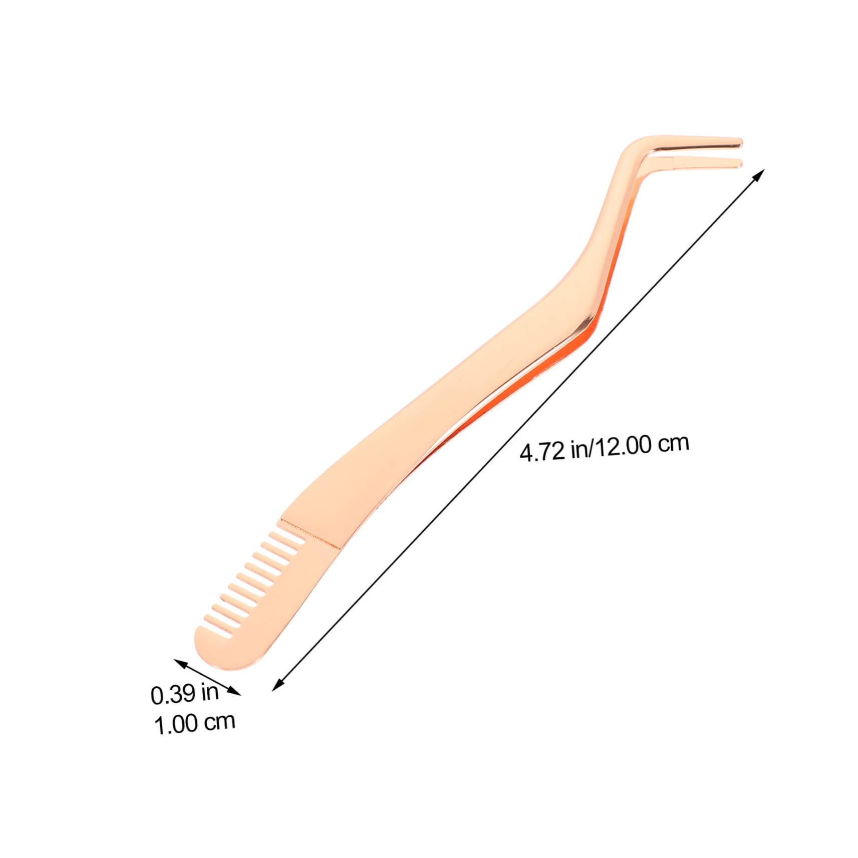 PACKOVE Stainless Steel Eyelash Tweezers Comb Lash Extension Tweezers Set 1 Tool for Easy Application