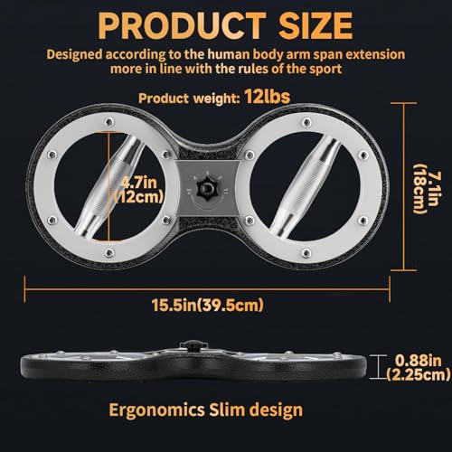 Burn Machine Arm Workout Appliances 360 Degree Rotatable Forearm Exerciser Resistance Adjustable Multi-Functional Rotational Trainer Grip Strength Trainer for Home and Gym Workouts.