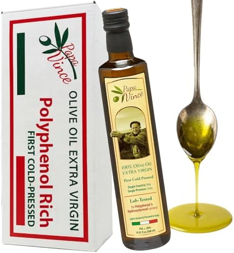 Papa Vince Olive Oil Extra Virgin - First Cold Press, Sicily, Italy