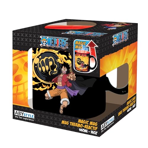 Taza termo reactiva One Piece Luffy vs Kaido 460ml miniatura 5