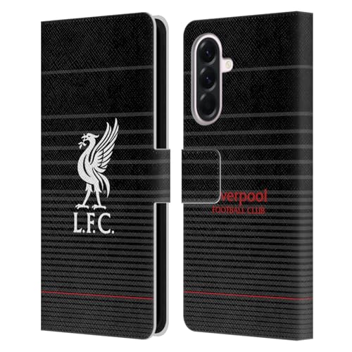 Housse cuir Samsung Galaxy A56 5G Liverpool FC Liver Bird Kit édition premium blanc sur noir
