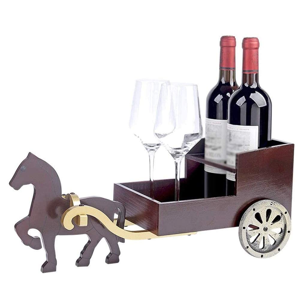 Décoration de cave à vin et salon avec le porte-bouteilles en bois rouge