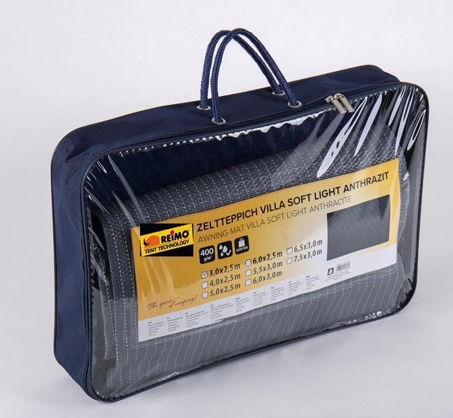 Camp4 Villa Soft Deluxe Zeltteppich, 500x250cm, grau Auto & Motorrad