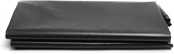 Image HWhome Outdoor Pond PVC Pond Liner 0.4mm Pond Skins Liner Black HDPE Fish Pond Liner for Small Ponds, Fish Ponds, Streams Fountains and Garden Waterfall, with (Size:16x33ft/5x10m,Color:0.4mm)