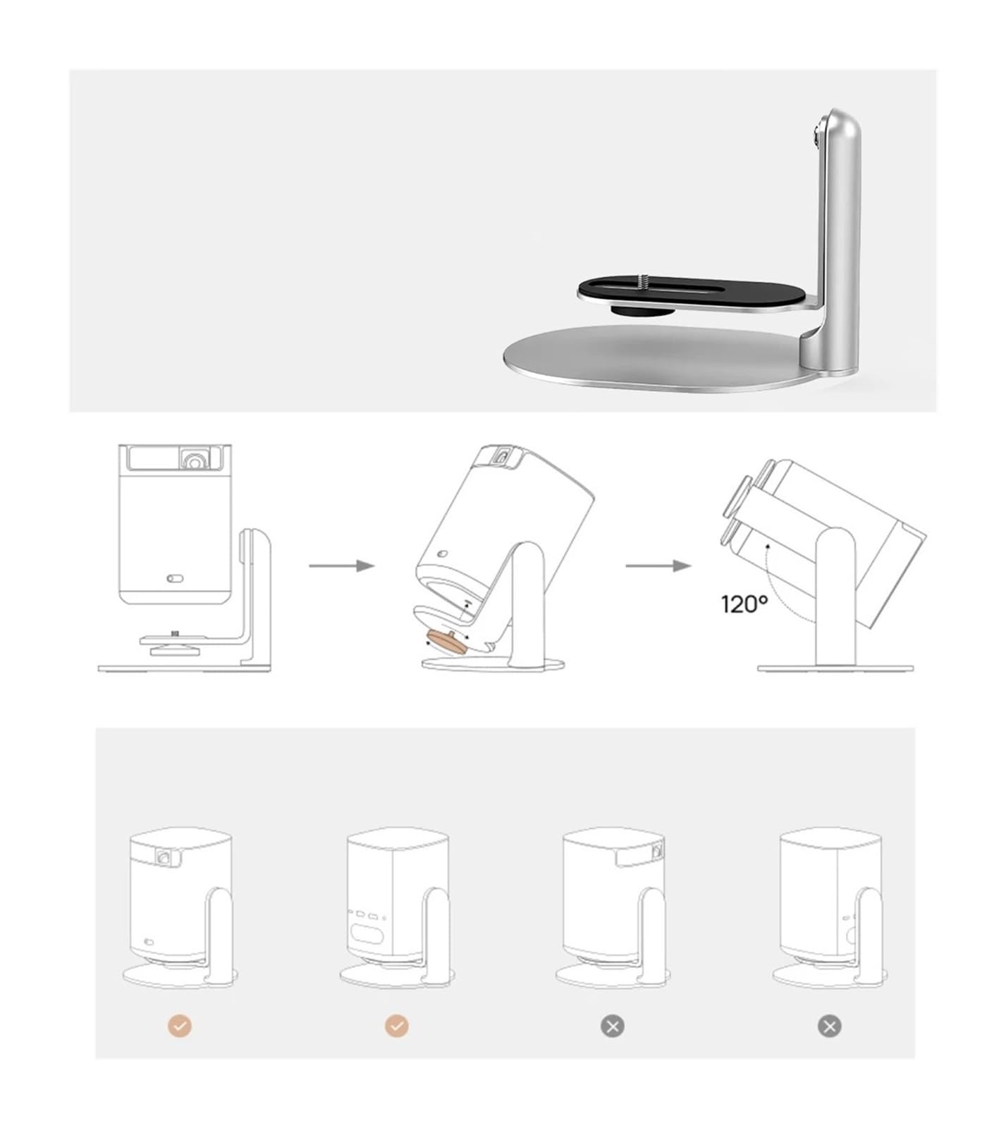 Proyector Salange, Soporte Ajustable for Soporte De Escritorio