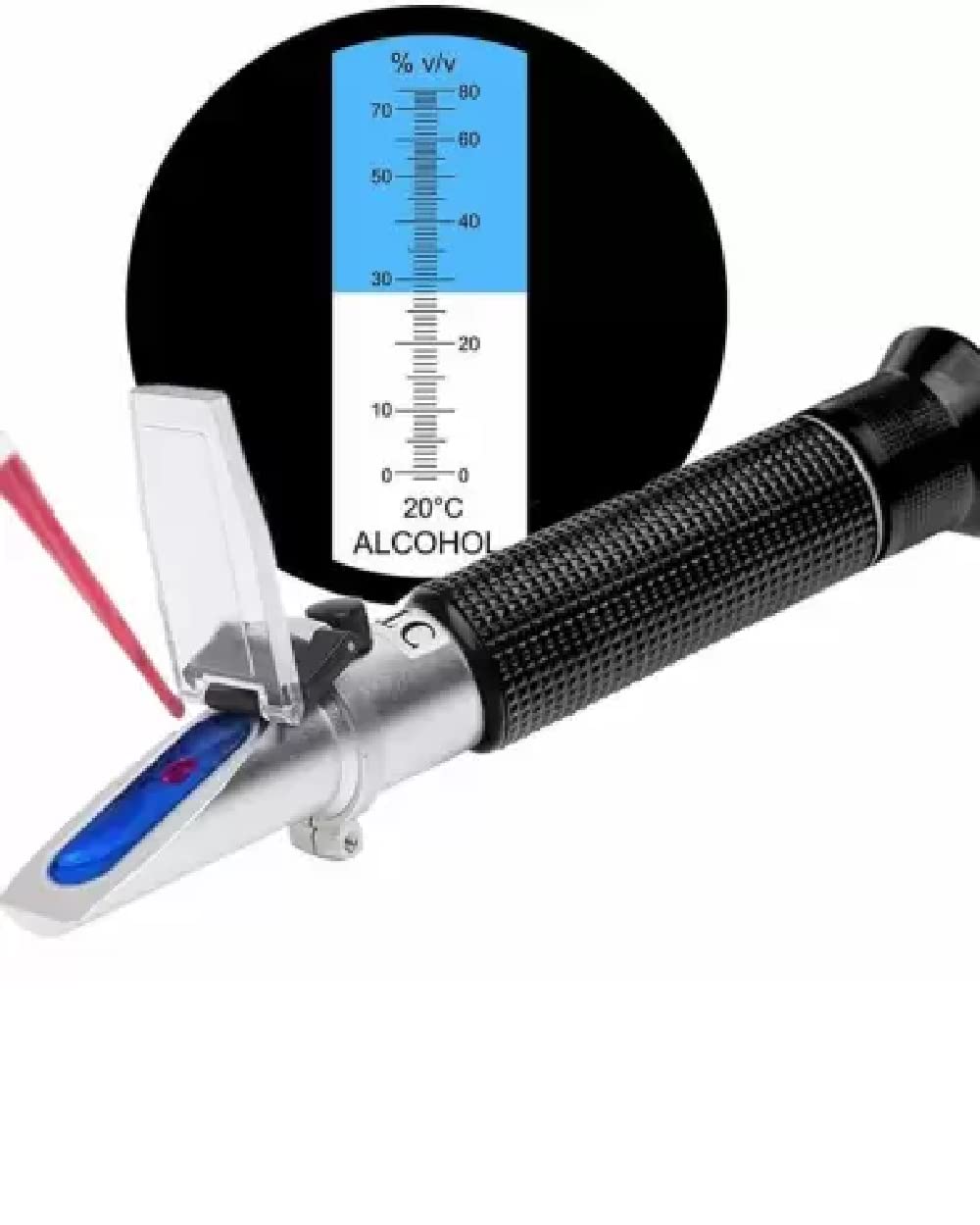 Real Instruments 0-80% V/V Alcohol Refractometer For Spirit Alcohol Volume Percent Measurement With Automatic Temperature Compensation for Distilled Beverages, Whiskey, Vodka, Gin, Tequila (B0BNV51G39) Amazon Price History, Amazon Price Tracker