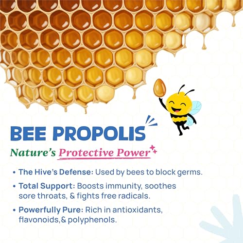 Image of Sore Throat Spray for Kids | Instant Cooling Relief with Peppermint, Bee Propolis & Honey | Immunity Support | No Artificial Additives | 30ml (Ages 6+)