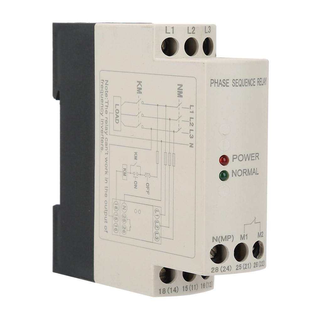 Buy 3Phase Monitoring Relay Power Supply Relay 4Wire 3Phase Phase