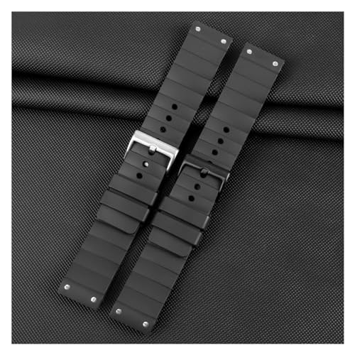 Correa de reloj de silicona EZZON de 23 mm para el día a día en Cartier Santos 5