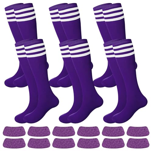 Image of Panitay 2 /12 /16 /24 Pairs Softball Soccer Socks Glitter Eye Black Stickers Team Spirit Accessories for Youth Women Sport Wear
