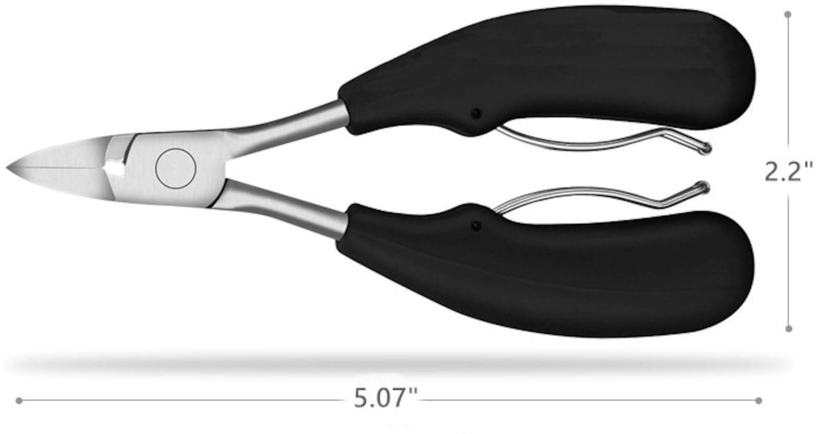 EWANTO 20x Nagelschere Zehennagel Knipser Nagelzange für dicke und tief eingewachsene Zehennägel mit gebogener Spitze für leichtes Schneiden Nagel Knipser für Pediküre Schwarz
