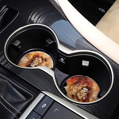 Portavasos para Auto de Madera con Diseño Animal 2Pcs miniatura 7