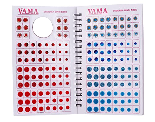 Vama Fashions Multicolour Plain Glitter Sparkle Shaded Crystal Diamond Stone bindi Booklet sticker for Women (Designer bindi book) - Image 4