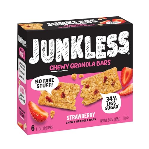 100% REAL STRAWBERRIES CHEWY GRANOLA BARS, STRAWBERRIES
