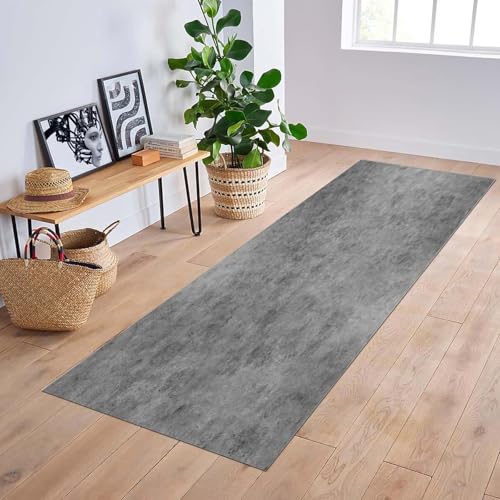 Tapis de couloir gris et antidérapant de 60 à 120 cm de large - 6