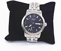 Vista 4 de 10 piezas de terciopelo pequeño pulserareloj almohada joyería exhibiciones (negro)