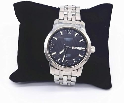 Miniatura 4 de 10 piezas de terciopelo pequeño pulserareloj almohada joyería exhibiciones (negro)