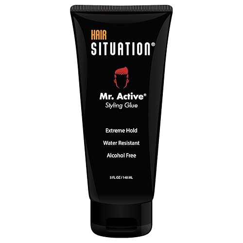 Mr. Active - Pegamento de gel para el cabello, sujeción máxima, agarre firme fuerte, no descamado, sin alcohol, resistente al encrespamiento y a la disponible en Yaxa Guatemala