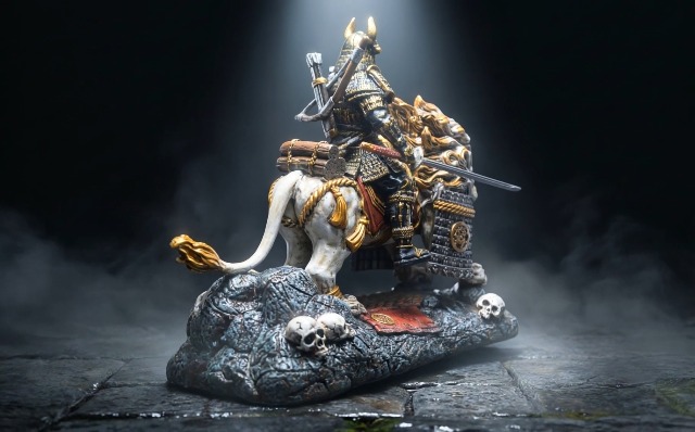 Amazon.com: LOOYAR Medieval Ancient White Lion Samurai Warrior